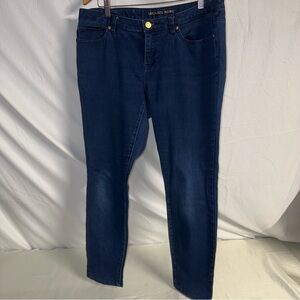 Michael Kors Dark Wash Stretch Jeans, Size 10, Gold Embellishment